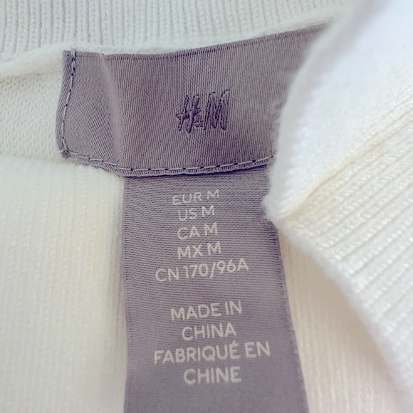 H&M White and Brown Striped Turtleneck Sweater - Picture 5 of 10